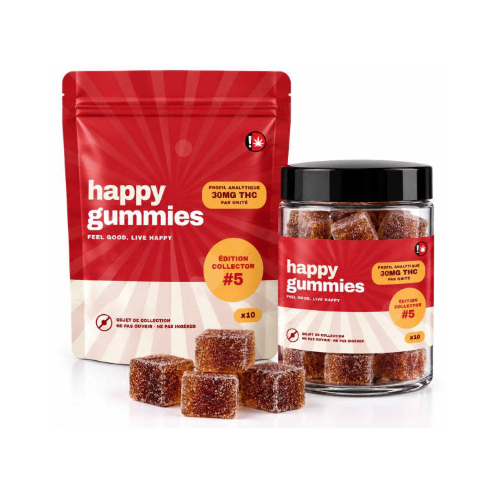 Gummies THC Édition Collector #5 — Cerise Noire & Grenade (30 mg) — Happy Gummies
