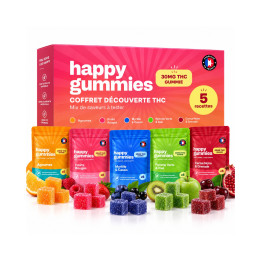 Coffret Découverte THC — 5 recettes (30 mg) — Happy Gummies